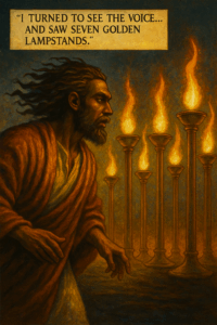 Jesus among the lampstands in Revelation Chapter 1