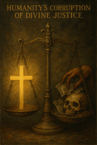 Black Horse of Revelation carrying scales, exposing economic injustice through divine justice