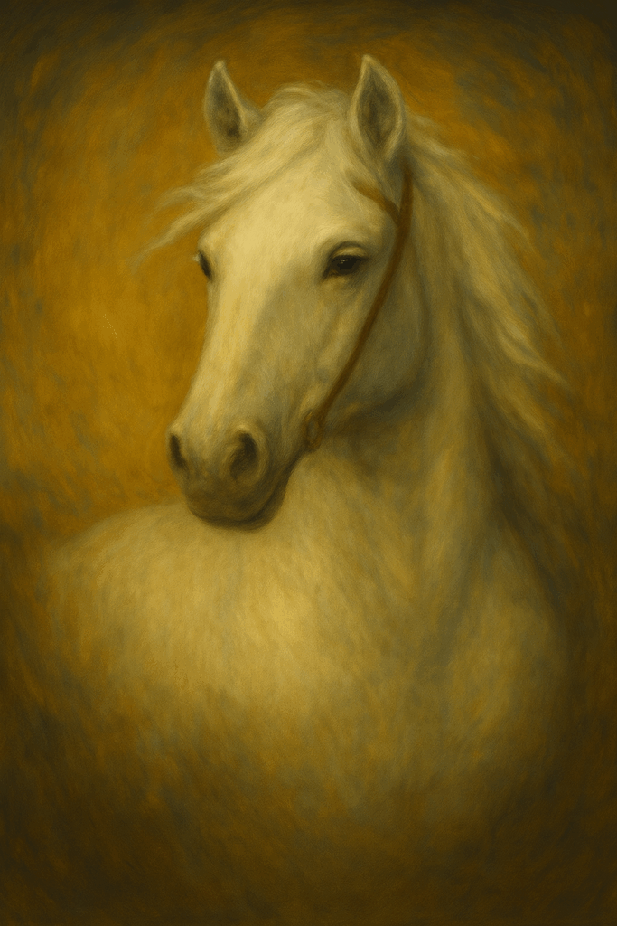 White horse rides forward, symbolizing truth before judgment in Revelation 6.